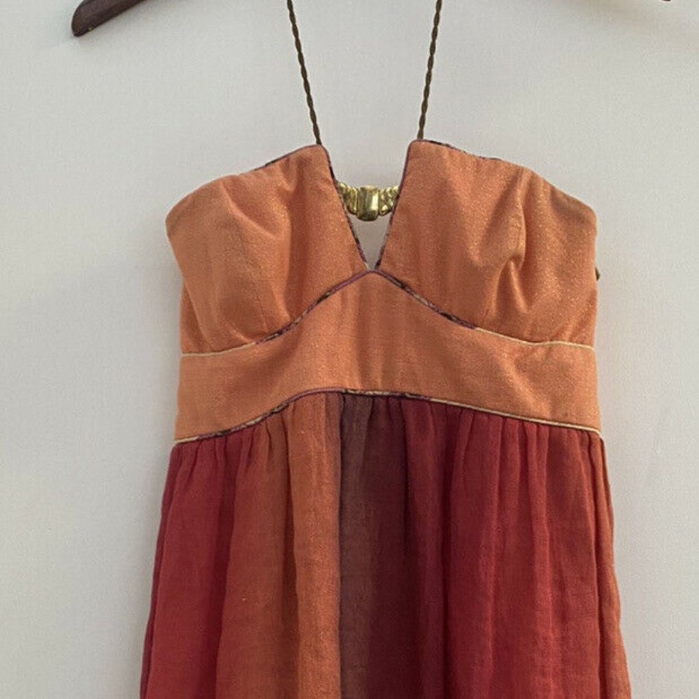 ANTHROPOLOGIE LAUREN MOFFATT Womens 6 Ombre Coral